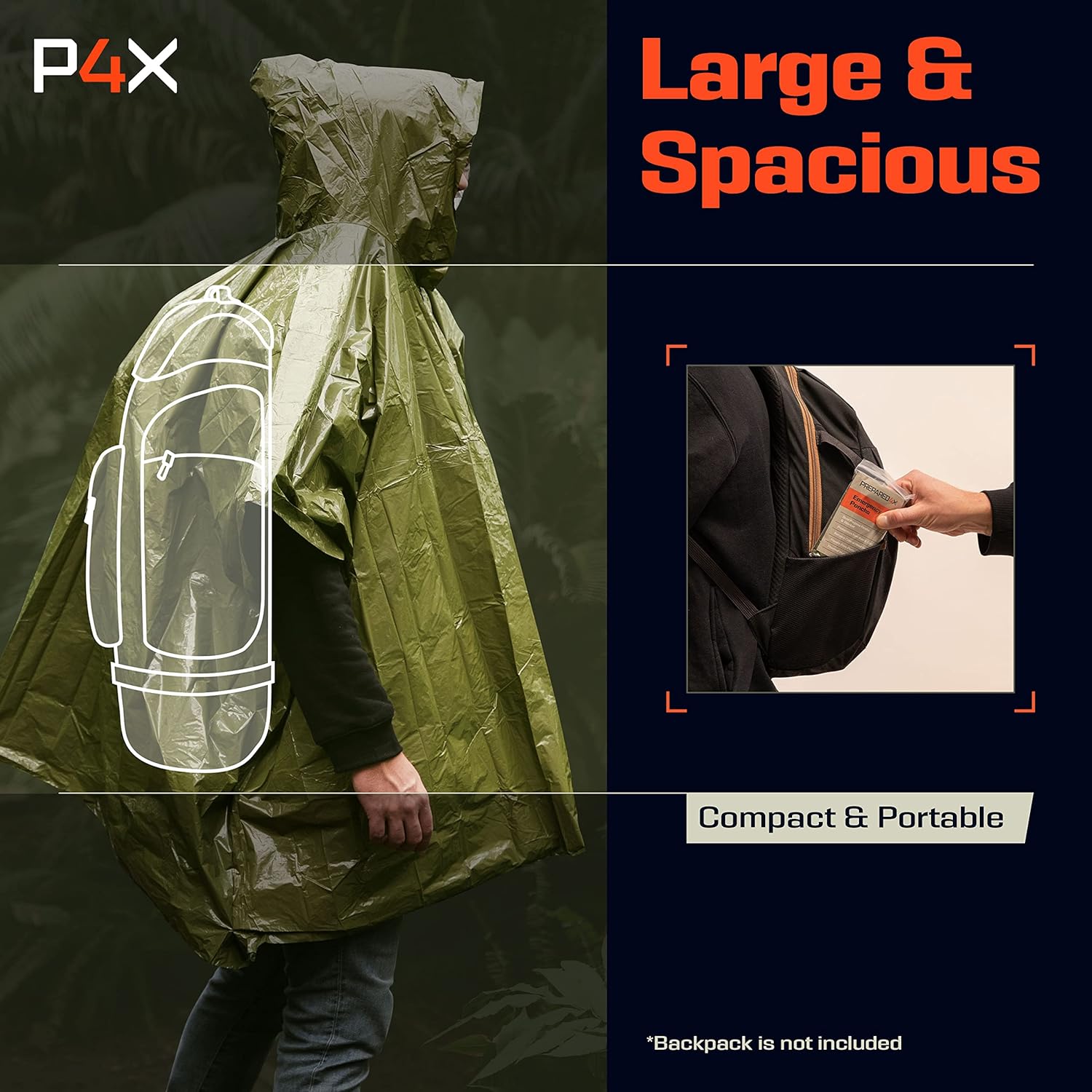 PREPARED4X Emergency Rain Poncho Review